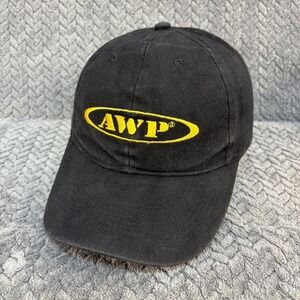 AWP Logo Embroidered Adjustable‎ OS Black Yellow Dad Hat